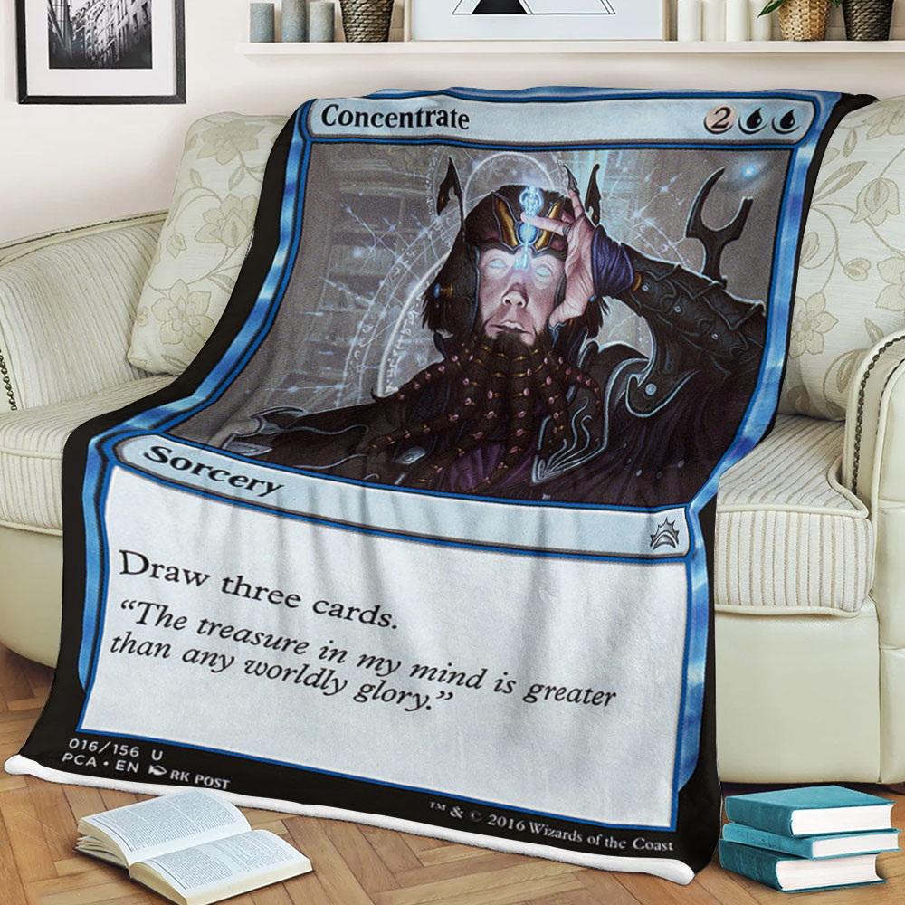 Magic The Gathering 16 Concentrate Blanket Magic The Gathering 16 Concentrate Blanket