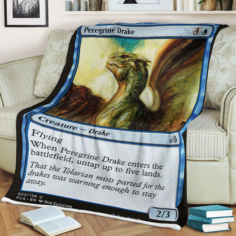 Magic The Gathering 22 Peregrine Drake Blanket Magic The Gathering 22 Peregrine Drake Blanket