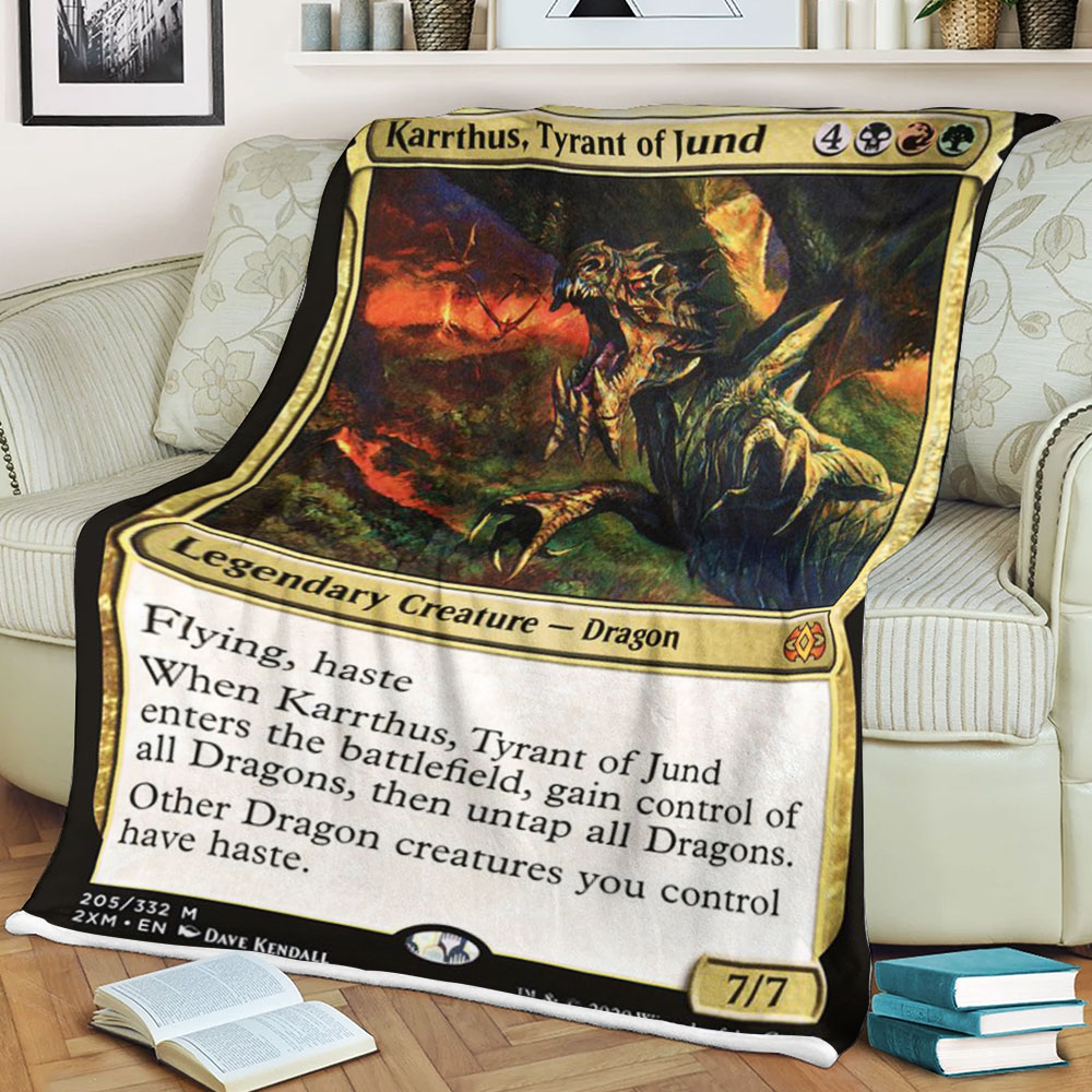Magic The Gathering 2Xm 205 Karrthus Tyrant Of Jund Blanket Magic The Gathering 2Xm 205 Karrthus Tyrant Of Jund Blanket