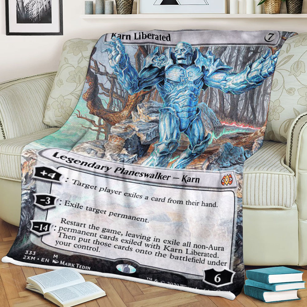 Magic The Gathering 2Xm 333 Karn Liberated Blanket Magic The Gathering 2Xm 333 Karn Liberated Blanket