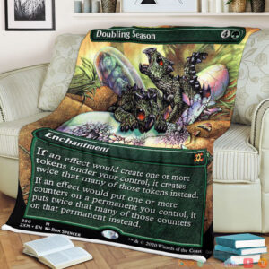 Magic The Gathering 2Xm 350 Doubling Season Blanket 2