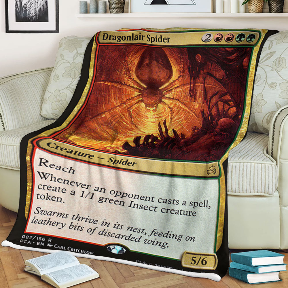 Magic The Gathering 87 Dragonlair Spider Blanket Magic The Gathering 87 Dragonlair Spider Blanket