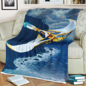 Magic The Gathering Blue Thopter Token Blanket