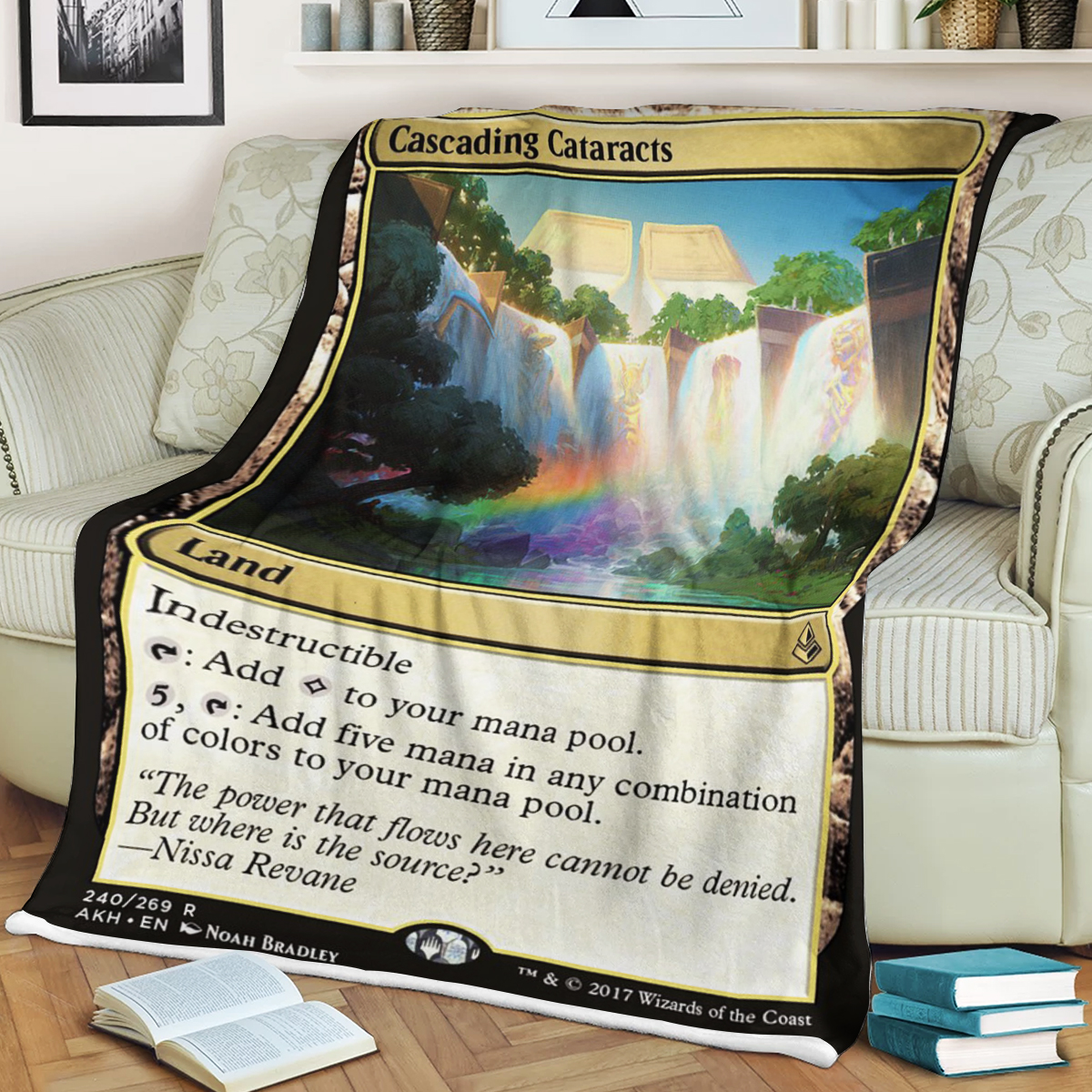 Magic The Gathering Cascading Cataracts Blanket Magic The Gathering Cascading Cataracts Blanket
