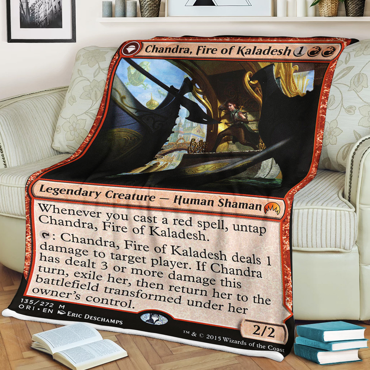 Magic The Gathering Chandra Fire Of Kaladesh Blanket Magic The Gathering Chandra Fire Of Kaladesh Blanket