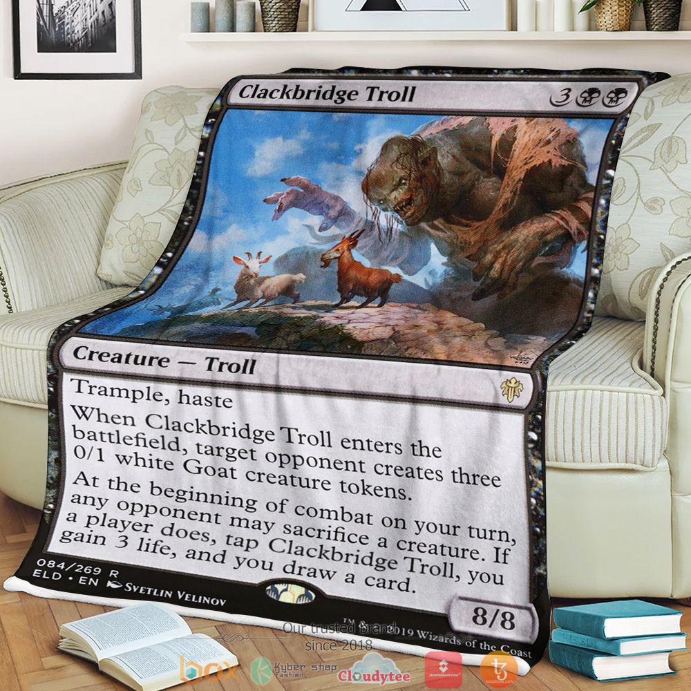 Magic The Gathering Clackbridge Troll Blanket Magic The Gathering Clackbridge Troll Blanket