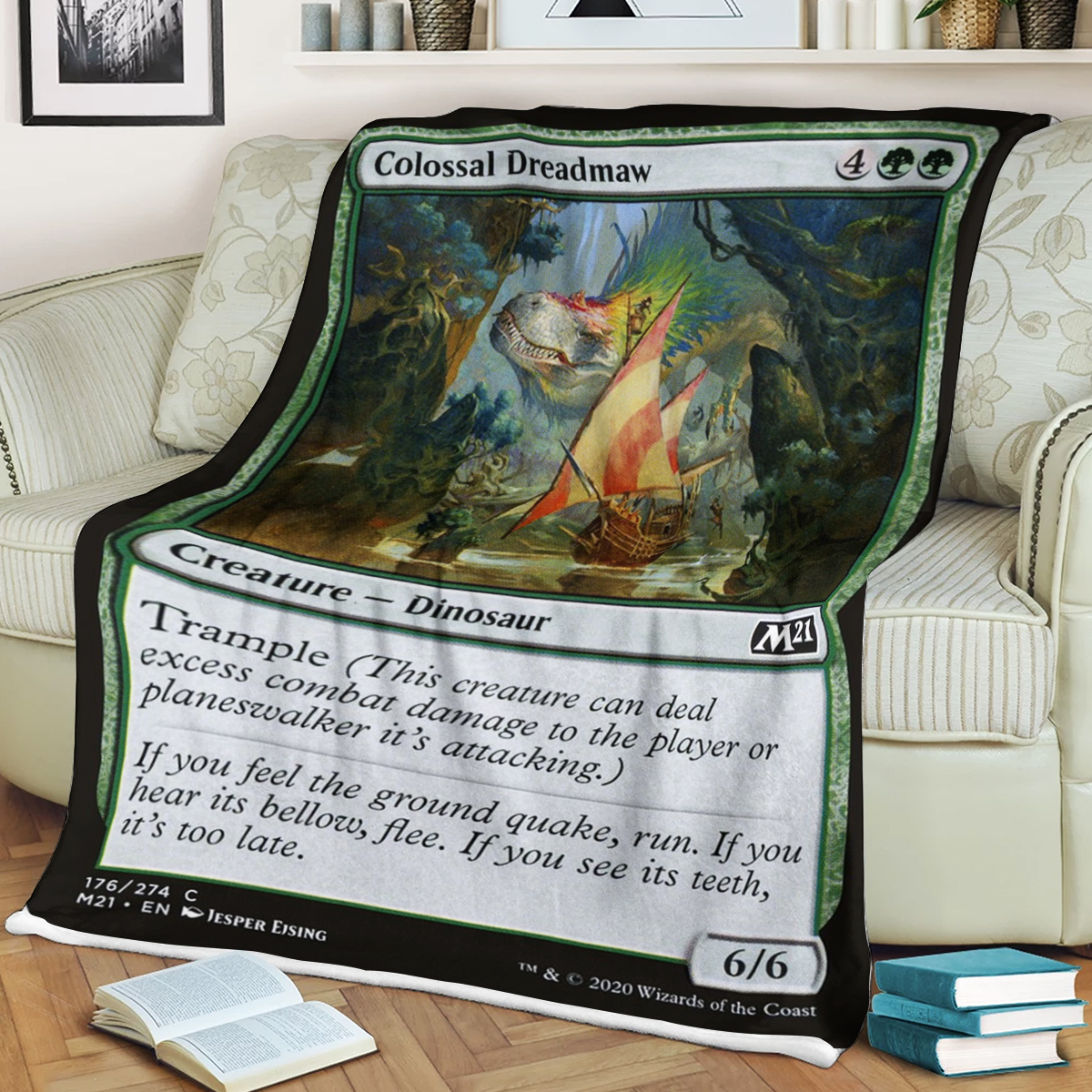 Magic The Gathering Colossal Dreadmaw Blanket Magic The Gathering Colossal Dreadmaw Blanket