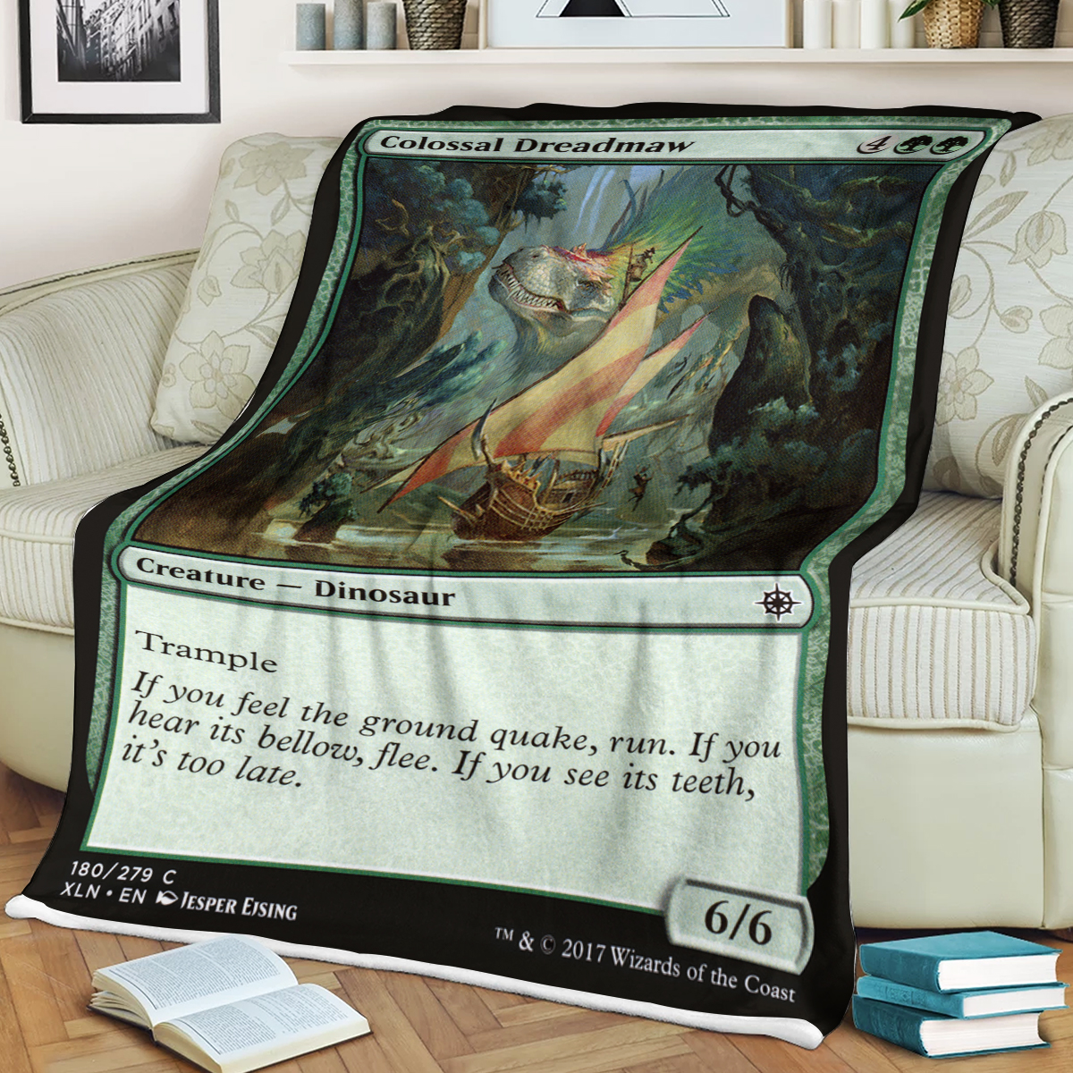 Magic The Gathering Colossal Dreadmaw Xln Sherpa Blanket Magic The Gathering Colossal Dreadmaw Xln Sherpa Blanket