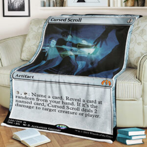 Magic The Gathering Cursed Scroll Blanket