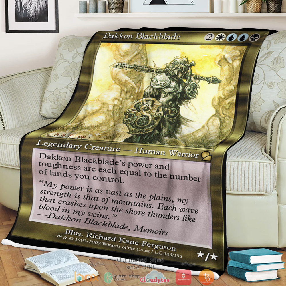 Magic The Gathering Dakkon Blackblade Blanket Magic The Gathering Dakkon Blackblade Blanket