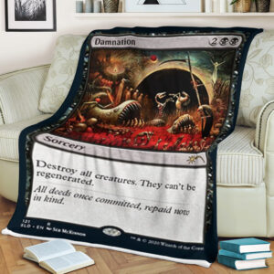 Magic The Gathering Damnation Blanket