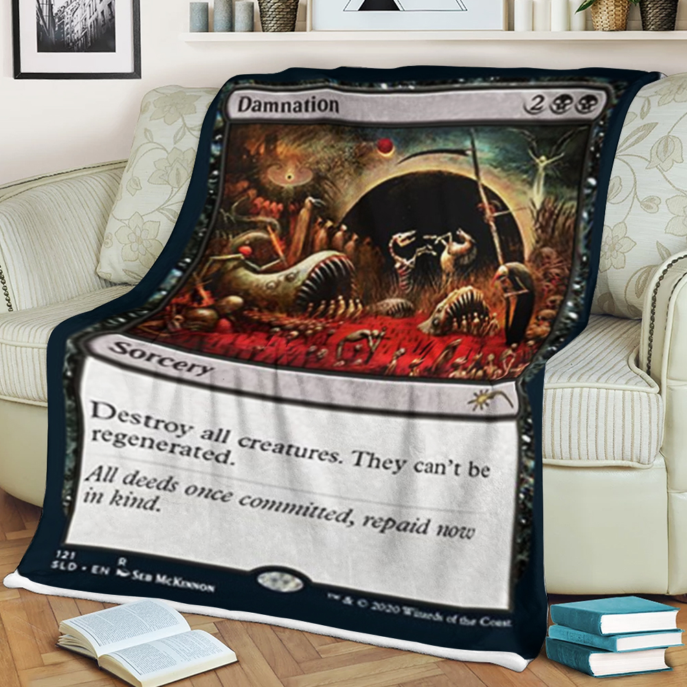 Magic The Gathering Damnation Blanket Magic The Gathering Damnation Blanket