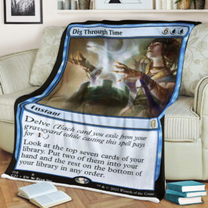 Magic The Gathering Dig Through Time Soft Blanket
