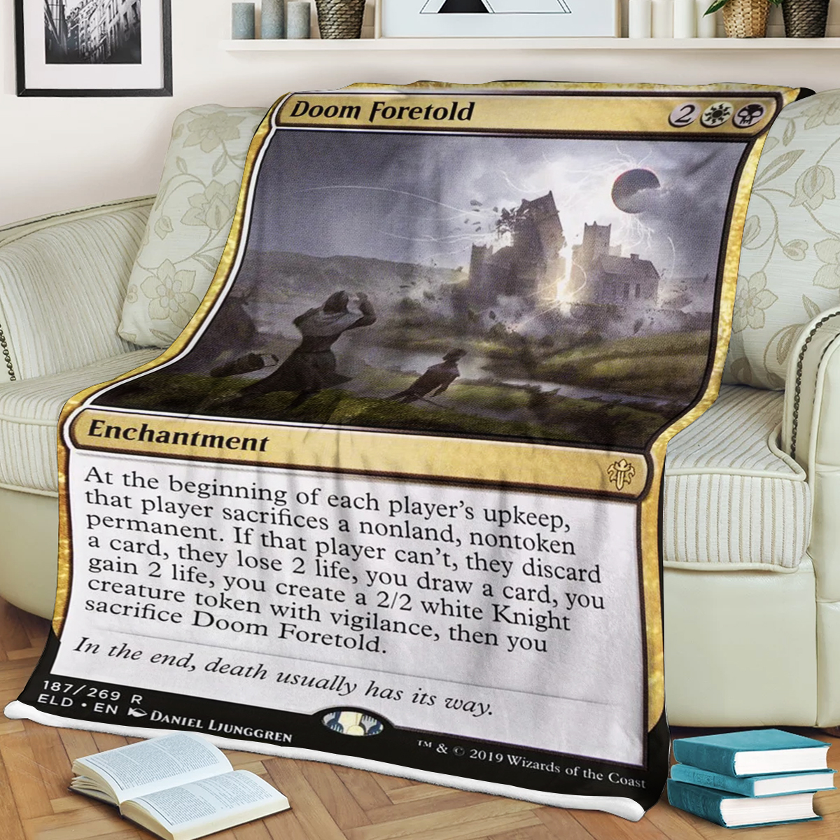 Magic The Gathering Doom Foretold Blanket Magic The Gathering Doom Foretold Blanket