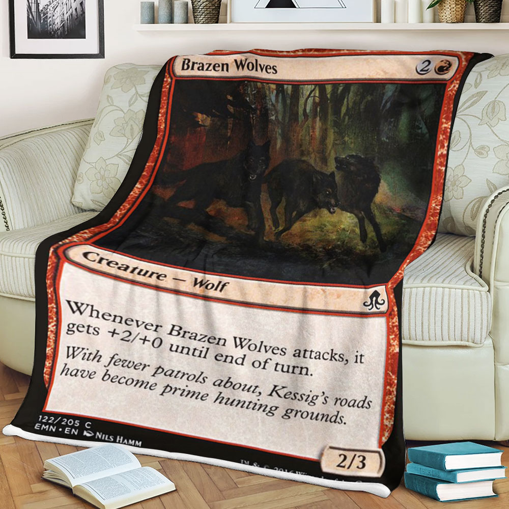 Magic The Gathering Emn 122 Brazen Wolves Blanket Magic The Gathering Emn 122 Brazen Wolves Blanket