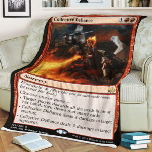 Magic The Gathering Emn 123 Collective Defiance Blanket