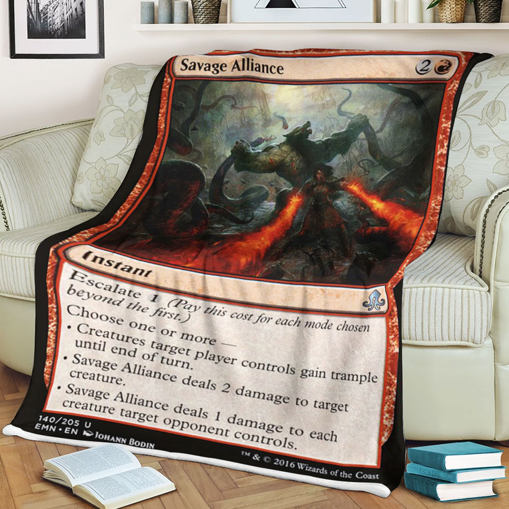 Magic The Gathering Emn 140 Savage Alliance Blanket Magic The Gathering Emn 140 Savage Alliance Blanket
