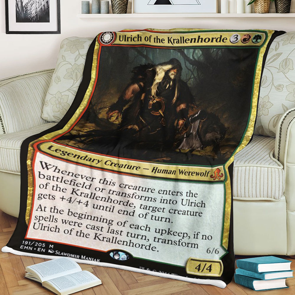 Magic The Gathering Emn 191 Ulrich Of The Krallenhorde Blanket Magic The Gathering Emn 191 Ulrich Of The Krallenhorde Blanket