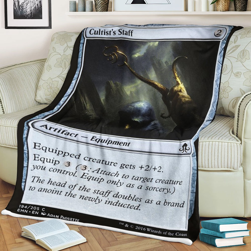 Magic The Gathering Emn 194 Cultist S Staff Blanket Magic The Gathering Emn 194 Cultist S Staff Blanket