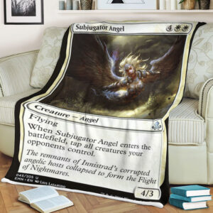 Magic The Gathering Emn 45 Subjugator Angel Blanket