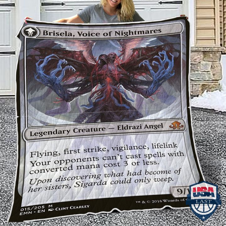 Magic The Gathering Game Brisela Voice Of Nightmares Quilt Blanket Magic The Gathering Game Brisela Voice Of Nightmares Quilt Blanket