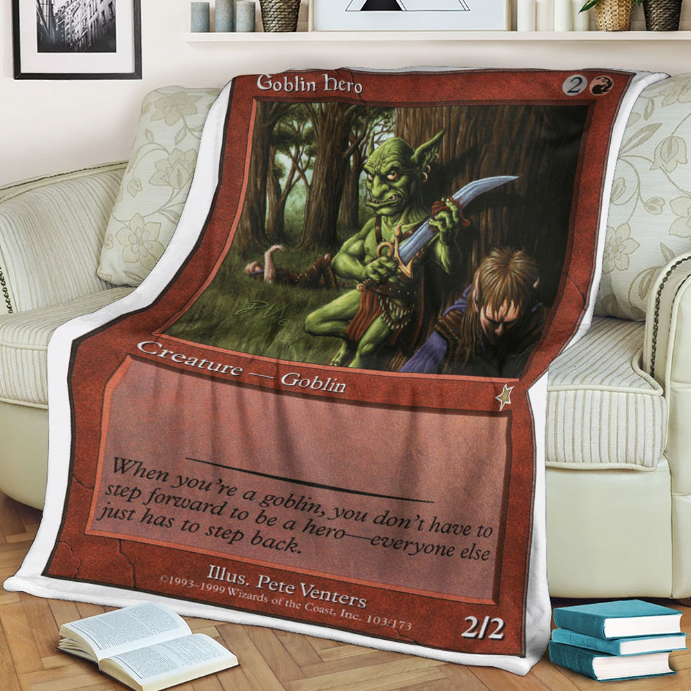 Magic The Gathering Goblin Hero Blanket Magic The Gathering Goblin Hero Blanket