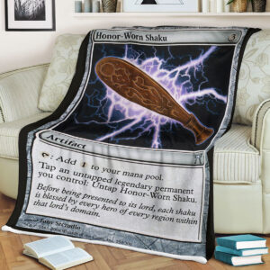 Magic The Gathering Honor Worn Shaku Sherpa Blanket