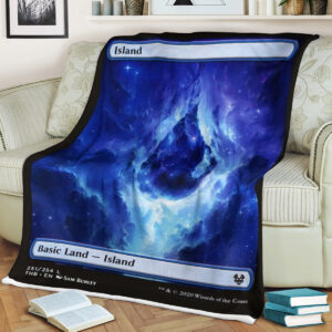 Magic The Gathering Island Basic Land Blanket