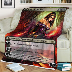 Magic The Gathering Liliana Of The Veil Blanket