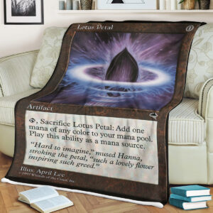 Magic The Gathering Lotus Petal Blanket