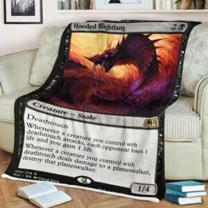 Magic The Gathering M21 104 Hooded Blightfang Blanket 2