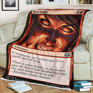 Magic The Gathering M21 134 Burn Bright Blanket