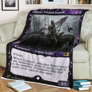 Magic The Gathering M21 299 Liliana S Standard Bearer Blanket