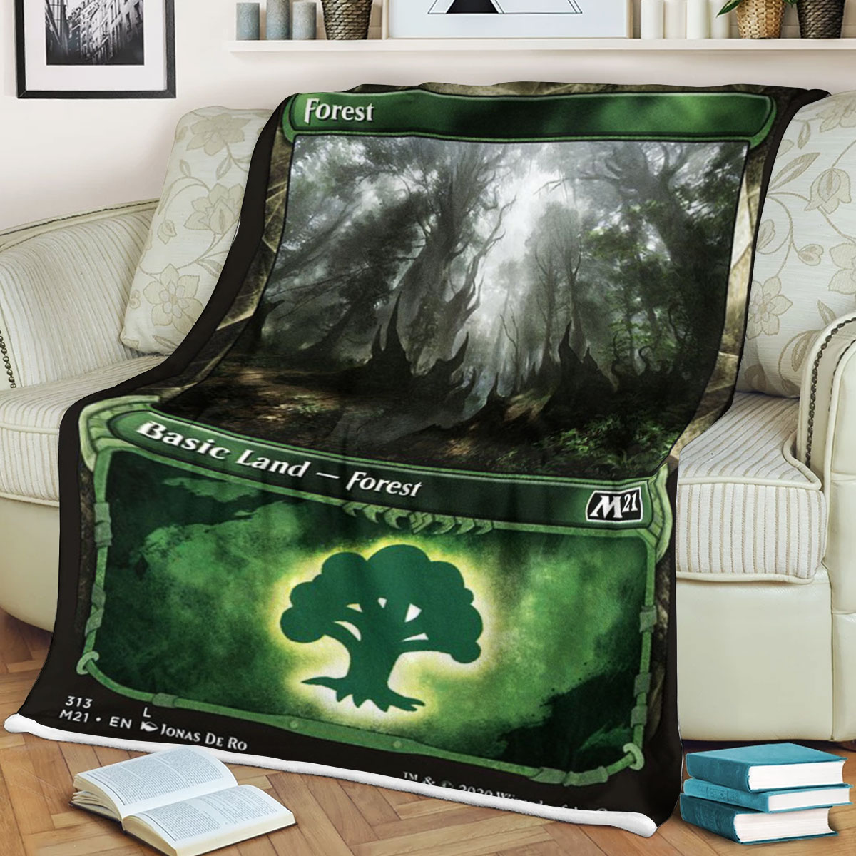 Magic The Gathering M21 313 Forest Blanket 2 Magic The Gathering M21 313 Forest Blanket 2