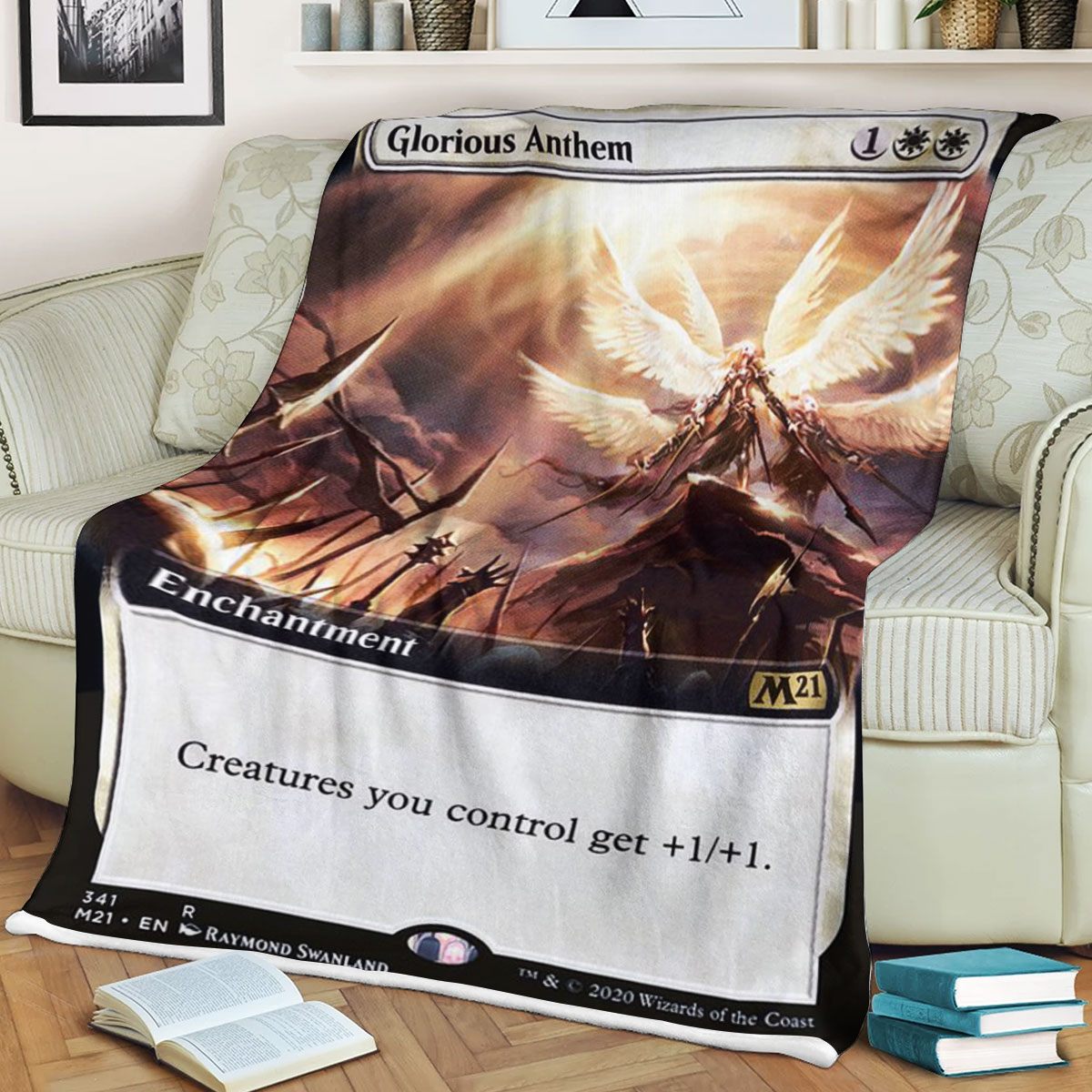 Magic The Gathering M21 341 Glorious Anthem Blanket Magic The Gathering M21 341 Glorious Anthem Blanket
