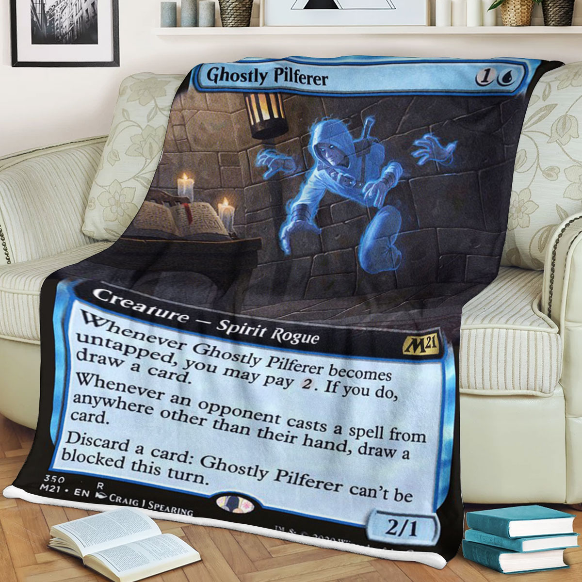 Magic The Gathering M21 350 Ghostly Pilferer Blanket Magic The Gathering M21 350 Ghostly Pilferer Blanket