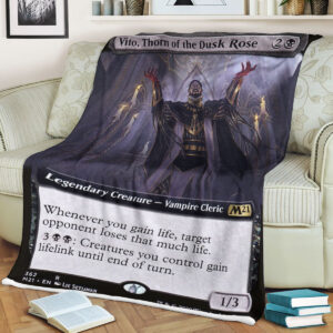 Magic The Gathering M21 362 Vito Thorn Of The Dusk Rose Blanket