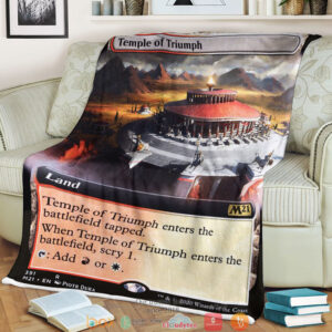 Magic The Gathering M21 391 Temple Of Triumph Blanket