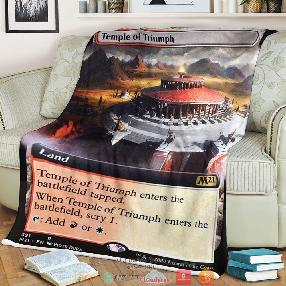 Magic The Gathering M21 391 Temple Of Triumph Blanket Magic The Gathering M21 391 Temple Of Triumph Blanket