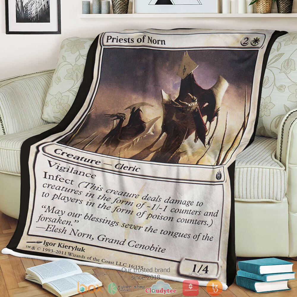 Magic The Gathering Mbs 16 Priests Of Norn Blanket Magic The Gathering Mbs 16 Priests Of Norn Blanket