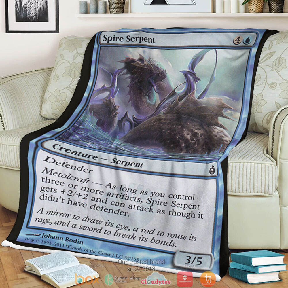 Magic The Gathering Mbs 32 Spire Serpent Blanket Magic The Gathering Mbs 32 Spire Serpent Blanket
