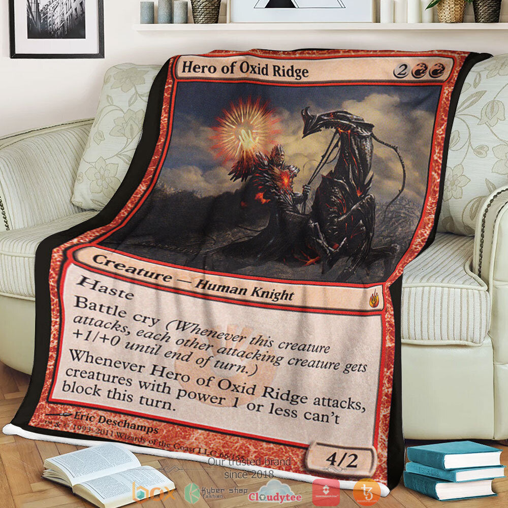 Magic The Gathering Mbs 66 Hero Of Oxid Ridge Blanket Magic The Gathering Mbs 66 Hero Of Oxid Ridge Blanket