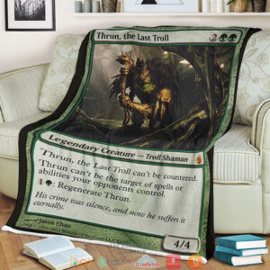 Magic The Gathering Mbs 92 Thrun The Last Troll Blanket