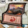 Magic The Gathering Mountain Land Blanket