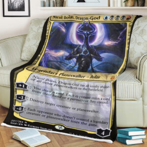 Magic The Gathering Nicol Bolas Dragongod Blanket