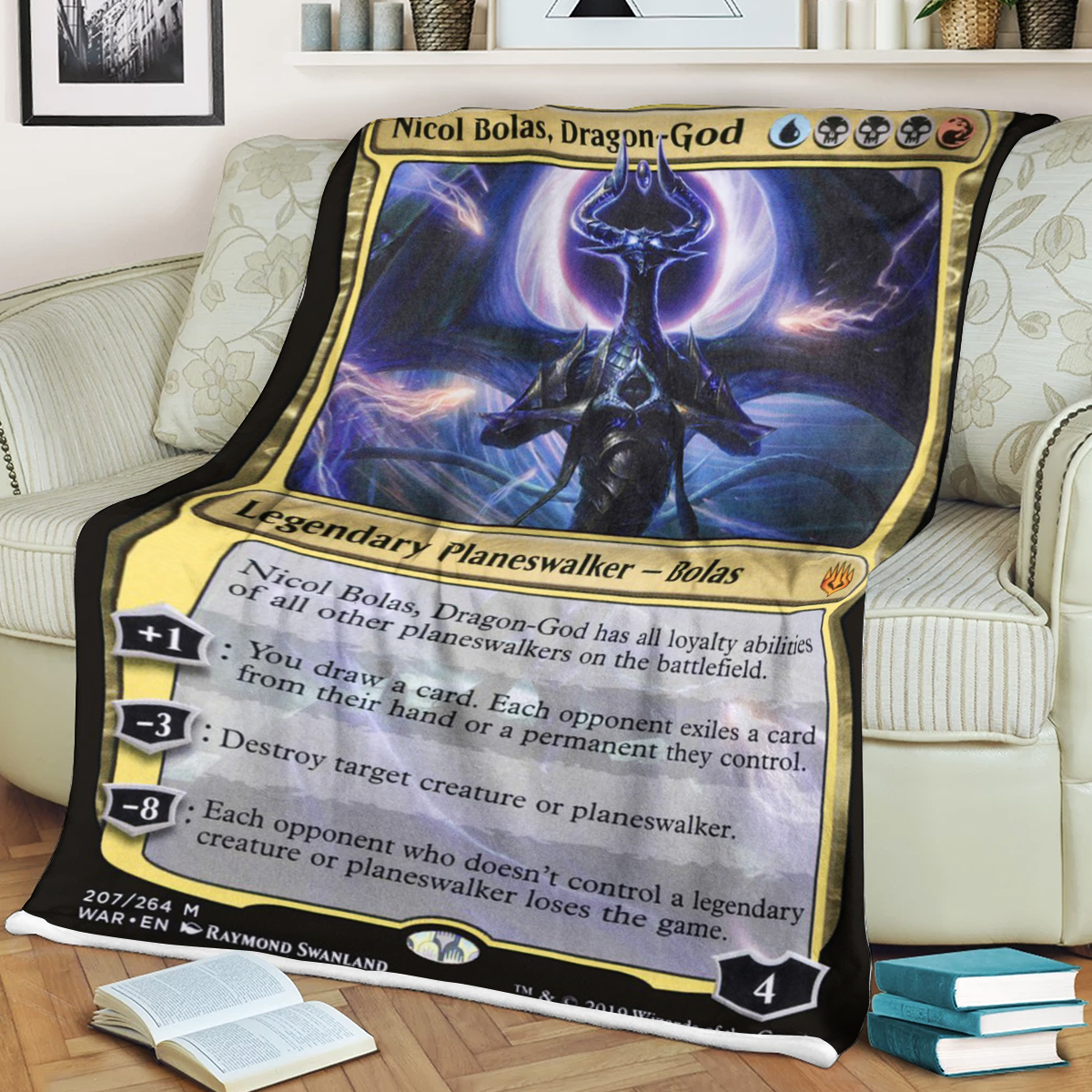 Magic The Gathering Nicol Bolas Dragongod Blanket Magic The Gathering Nicol Bolas Dragongod Blanket