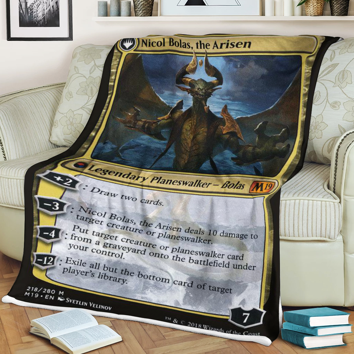 Magic The Gathering Nicol Bolas The Arisen Blanket Magic The Gathering Nicol Bolas The Arisen Blanket