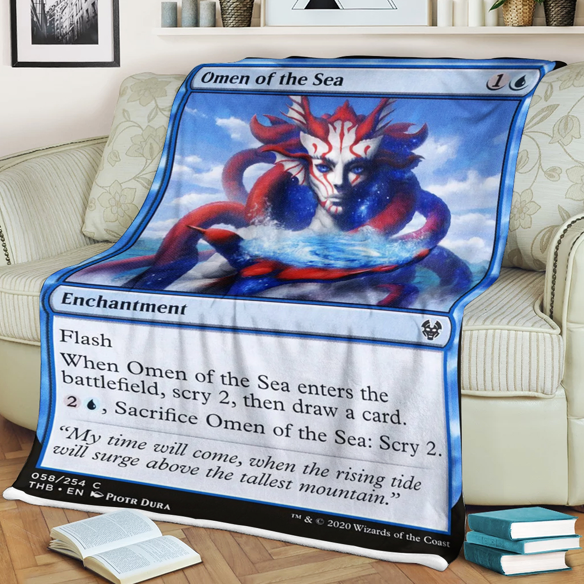 Magic The Gathering Omen Of The Sea Blanket Magic The Gathering Omen Of The Sea Blanket