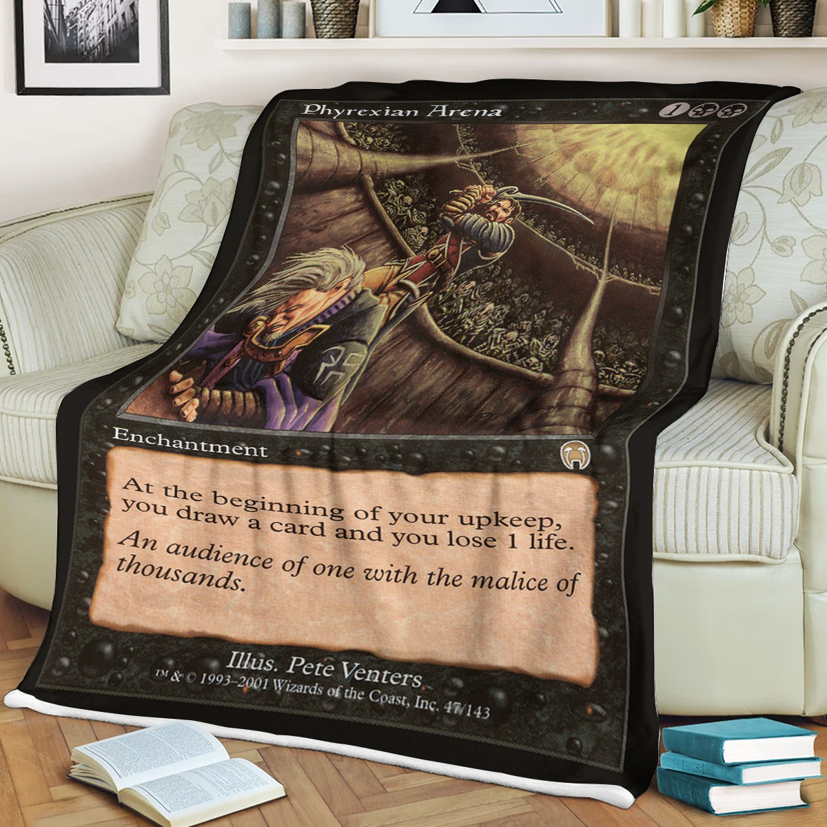 Magic The Gathering Phyrexian Arena Sherpa Blanket Magic The Gathering Phyrexian Arena Sherpa Blanket
