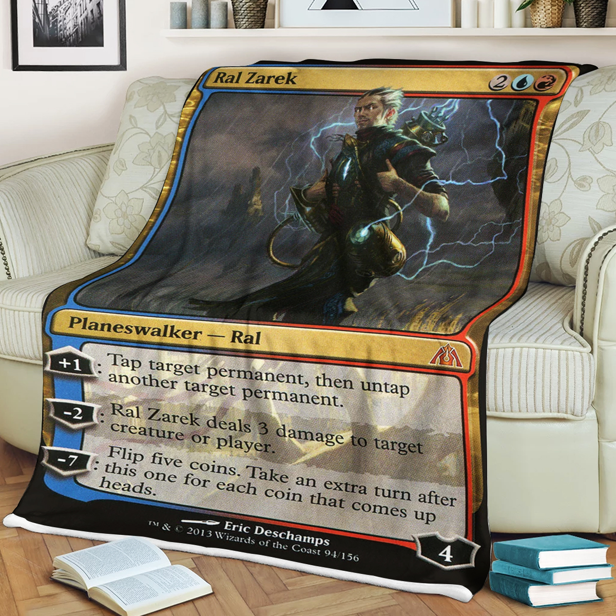 Magic The Gathering Ral Zarek Blanket Magic The Gathering Ral Zarek Blanket